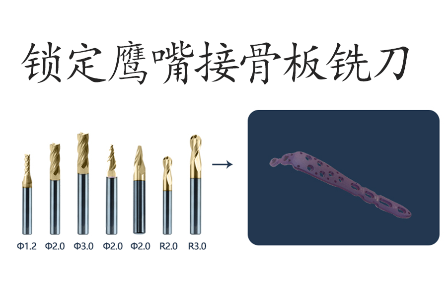 鎖定鷹嘴接骨板銑刀