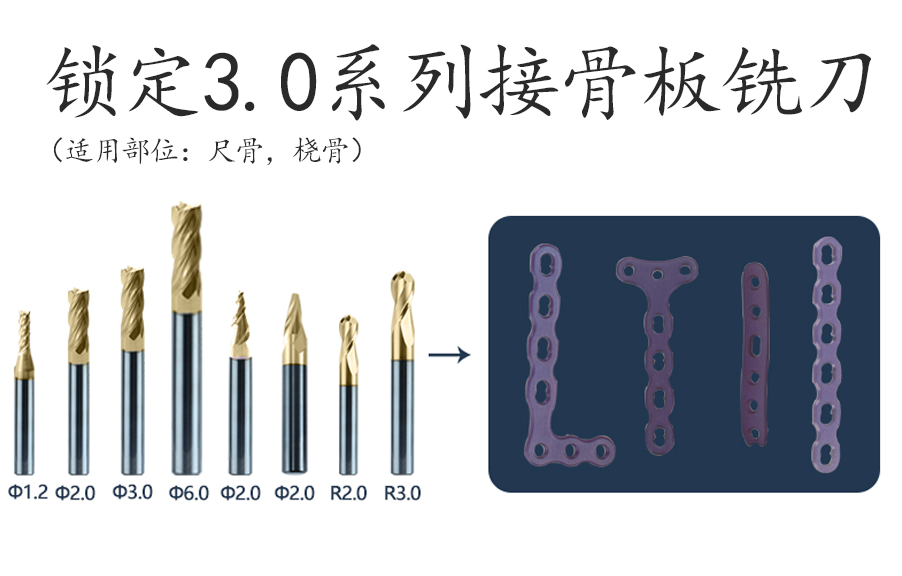鎖定3.0系列接骨板銑刀