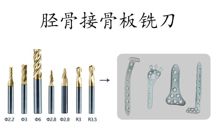 脛骨接骨板銑刀