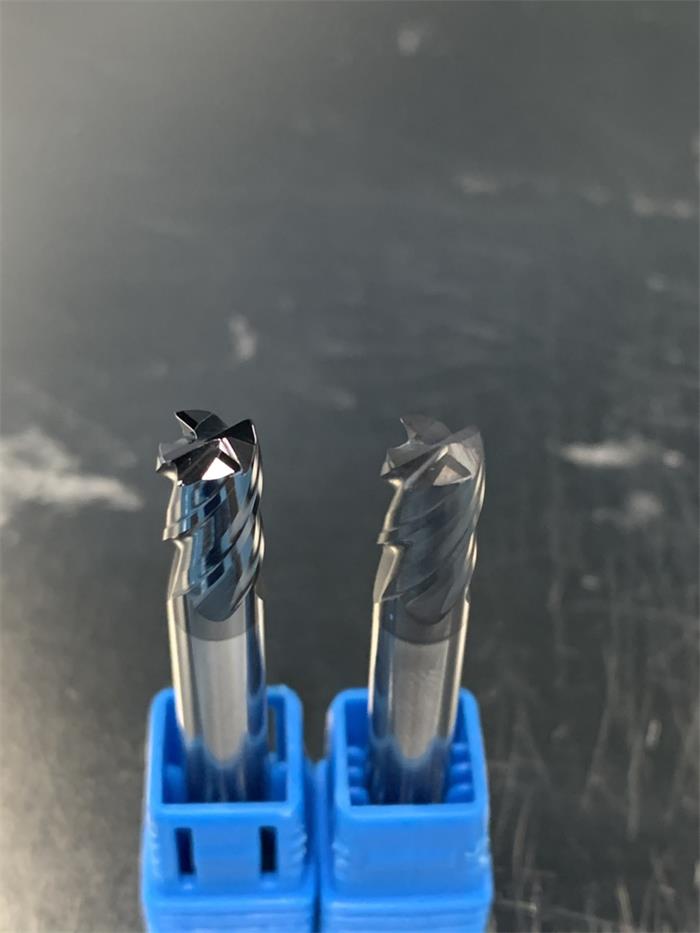 銑刀鈍化前后對比